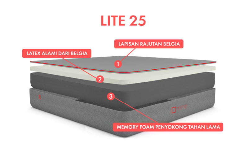 Mimpi Lite 25 - Latex 25 cm Layer