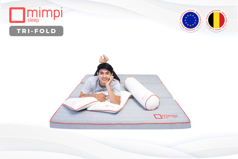 Tri fold discount latex mattress